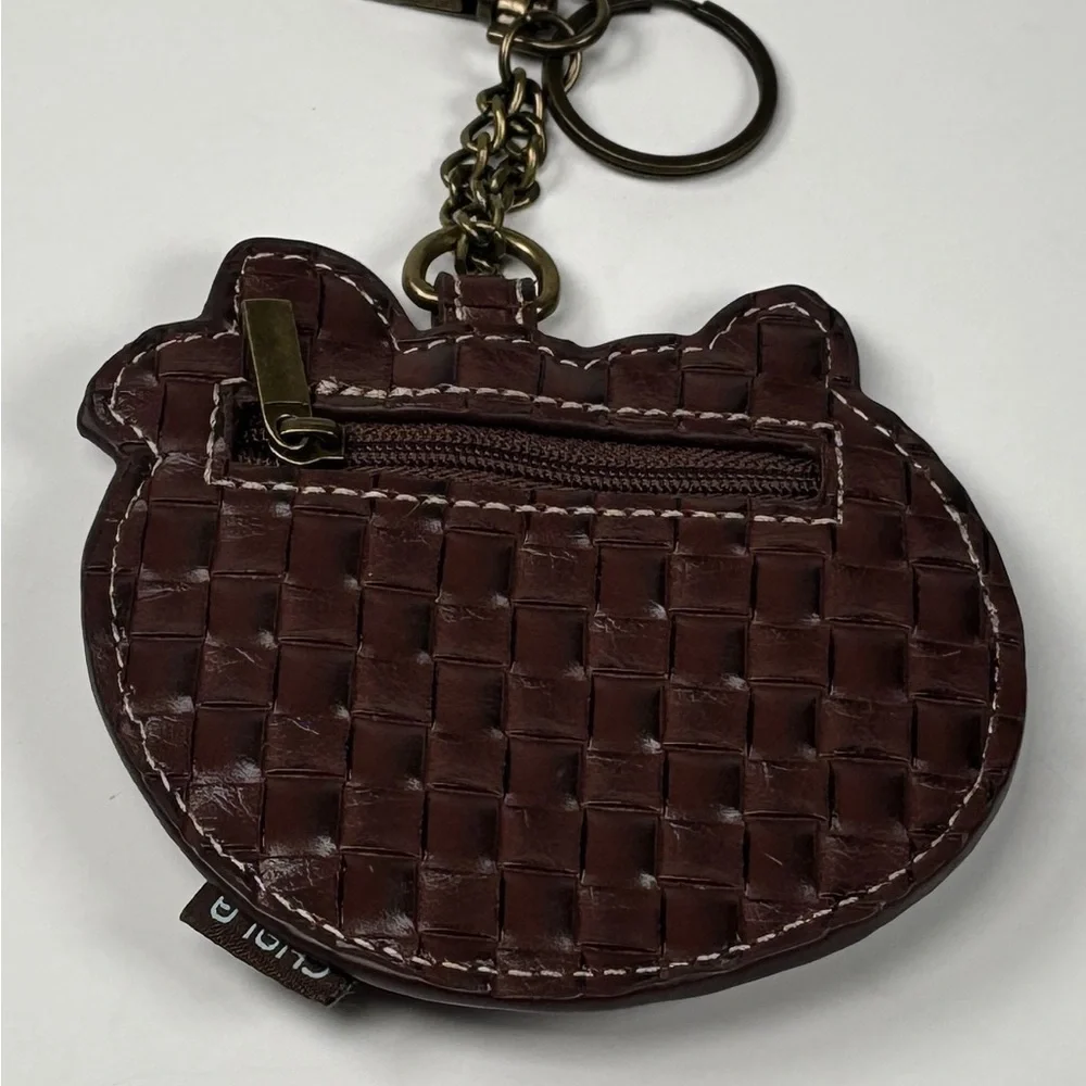 Chala Sloth Keychain with Brown and Green Accents. Coin purse - Picture 3 of 3